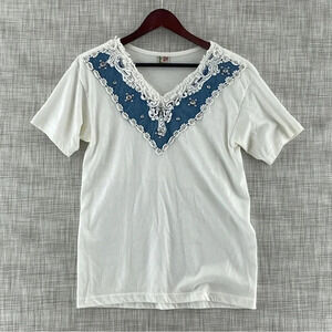 Vintage Cactus California Women's short sleeve embroidered t shirt 8893/b